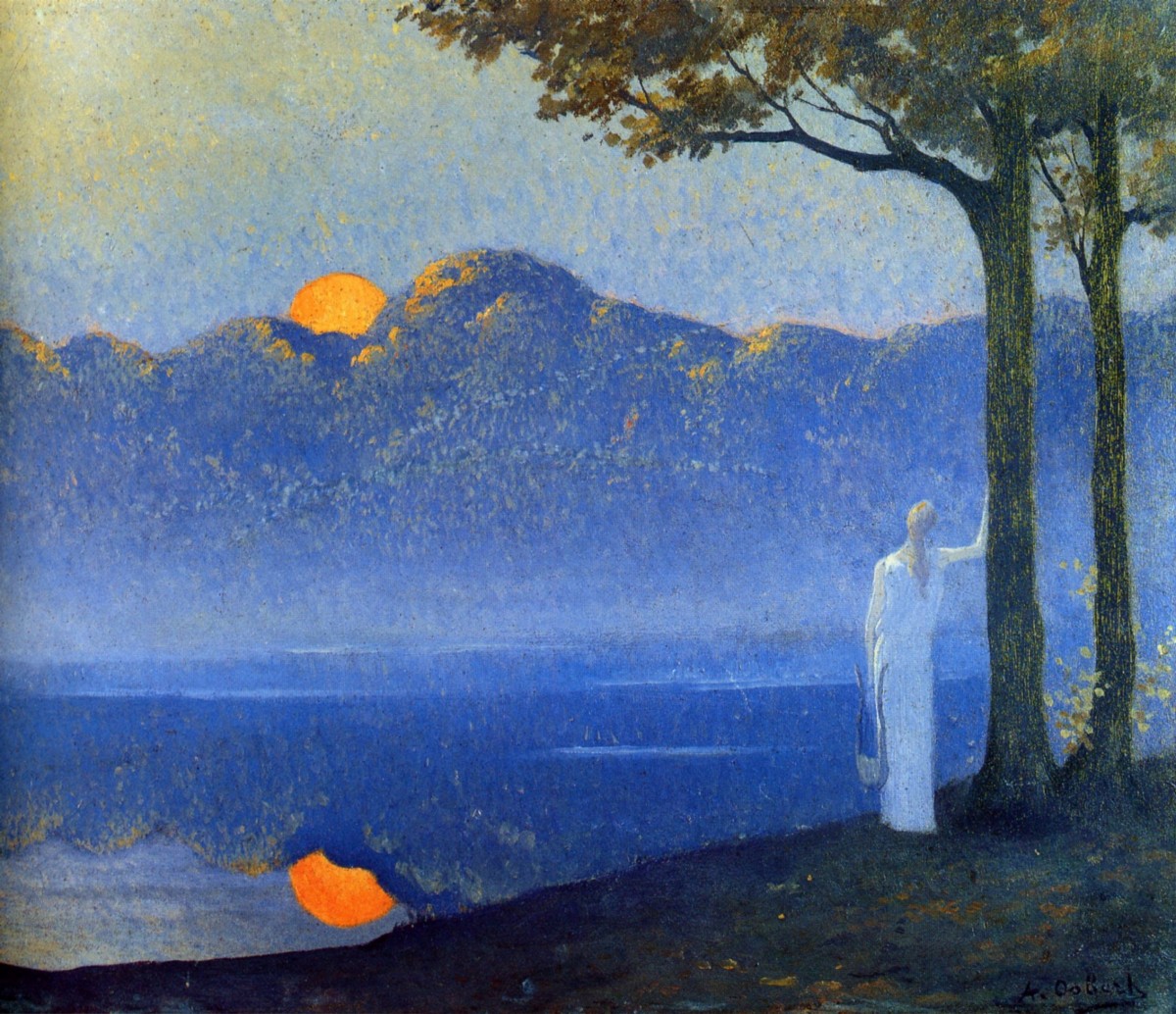 1918 Alphonse Osbert La Muse au lever du soleil The MUSE with the rising of the sun.jpg